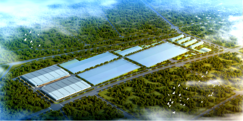 海信长沙综合生产基地项目效果图。