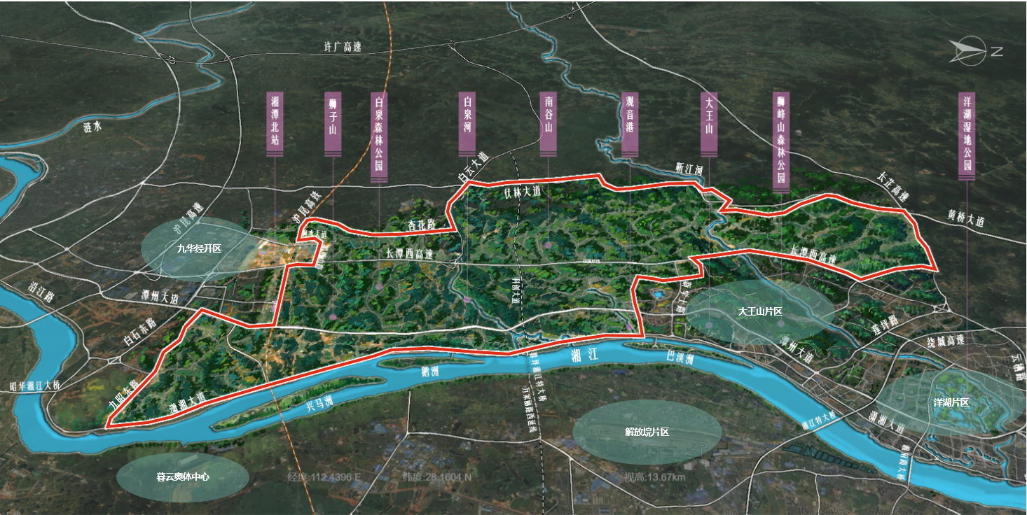 湘江科学城规划范围图